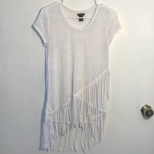 Fringe Cropped Shirt